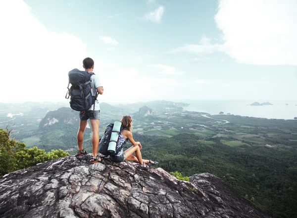 Rucksacktouristen — Stockfoto