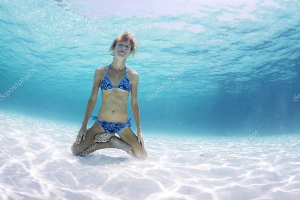 Yoga underwater