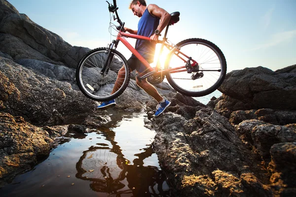 Motociclista — Fotografia de Stock