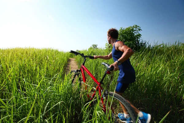 Motociclista — Fotografia de Stock