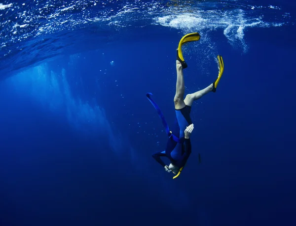 Free diver — Stock Photo, Image