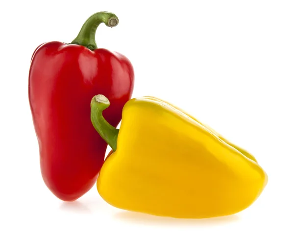 Rode en gele paprika — Stockfoto