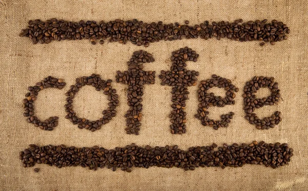 Korn av kaffe — Stockfoto