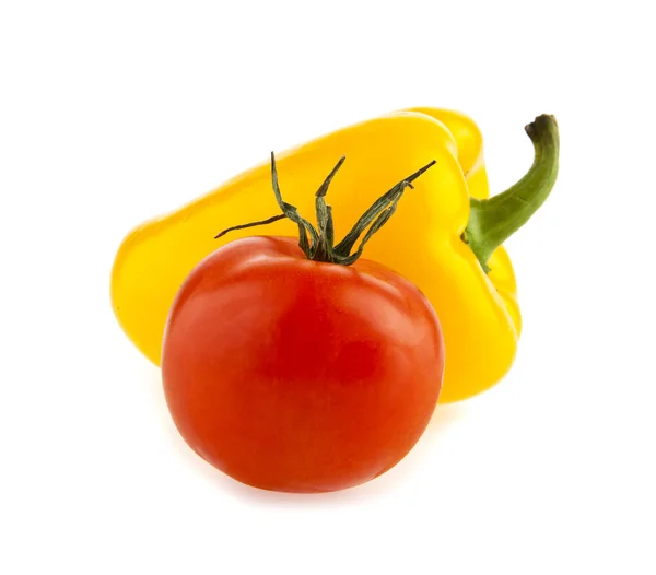 Papryka i pomidor — Zdjęcie stockowe