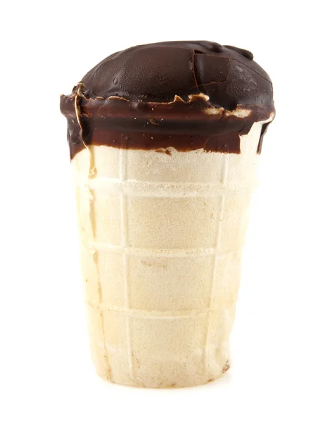 Consumptie-ijs in een chocolade — Stockfoto