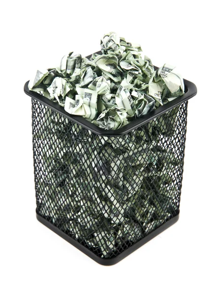 Paper in a basket — Stock Photo, Image