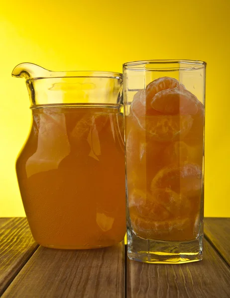 Oranges and juice — Stock Photo, Image