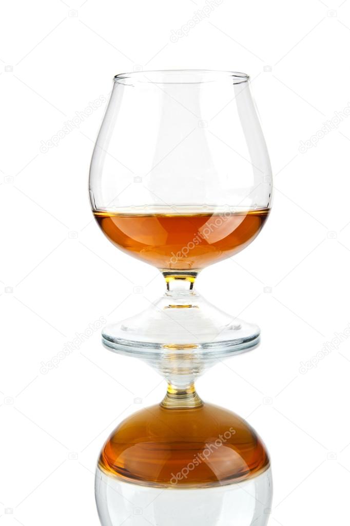 cognac in glass