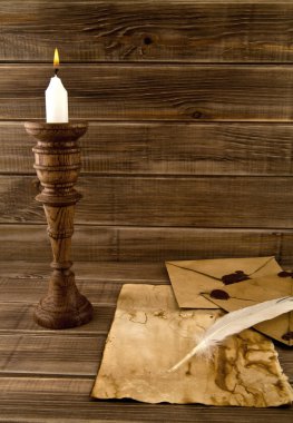 geçiş yumuşatma, eski kağıt ve mum