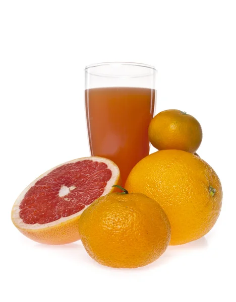 Oranges and juice — Stock Photo, Image
