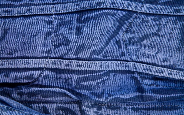 Azul escuro manchado jean — Fotografia de Stock