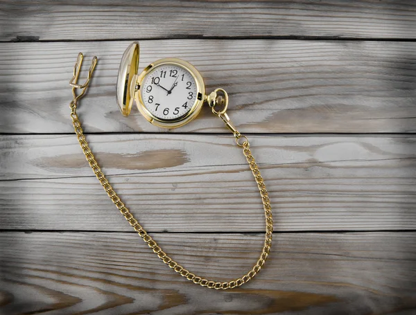 Gold clock — Stock Photo, Image