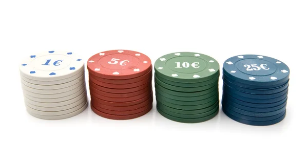 Marker för en poker — Stockfoto