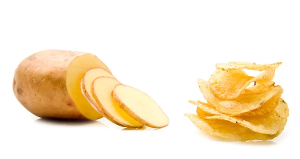 Patatas y patatas fritas —  Fotos de Stock