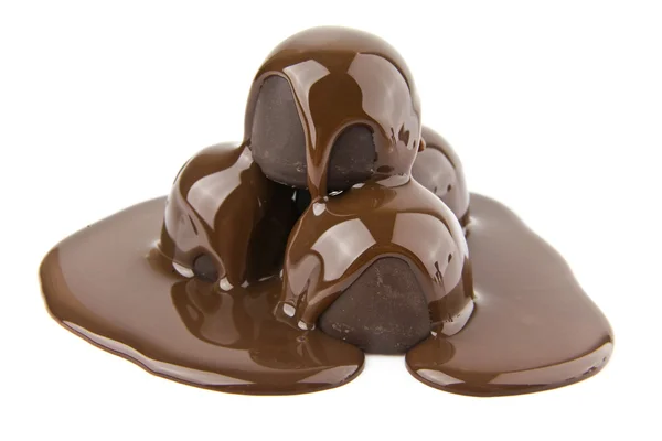 Caramelos en un chocolate — Foto de Stock