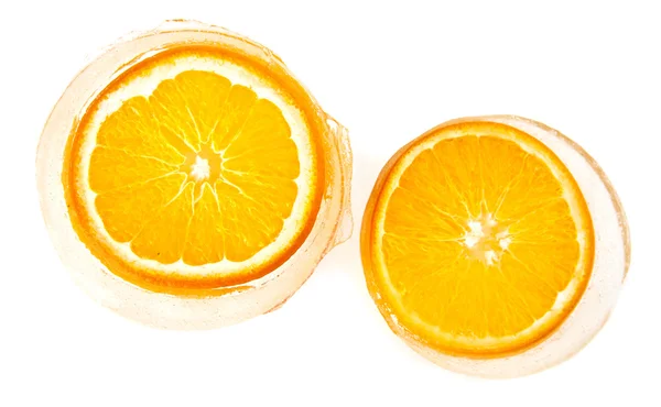 Arancione nel ghiaccio — Foto Stock