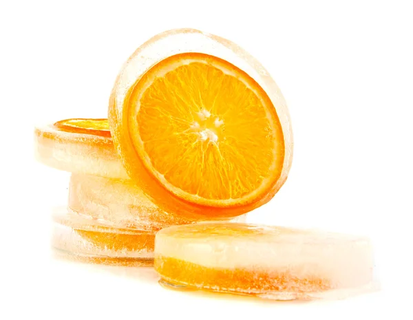 Оранжевый во льдах — стоковое фото