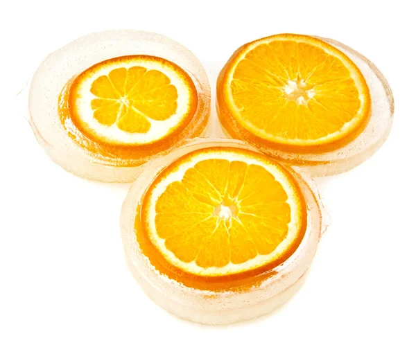Arancione nel ghiaccio — Foto Stock