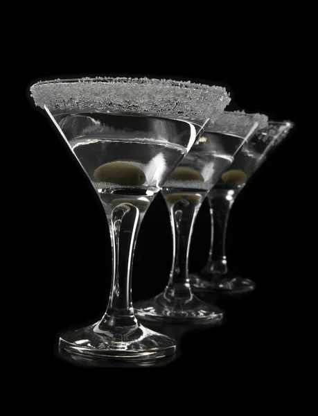 Glazen martini — Stockfoto