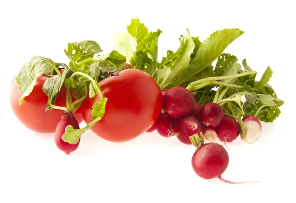 Ravanello e pomodori — Foto Stock
