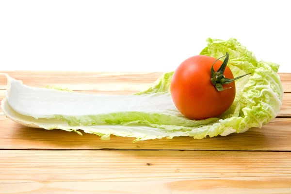 Kohl und Tomaten — Stockfoto