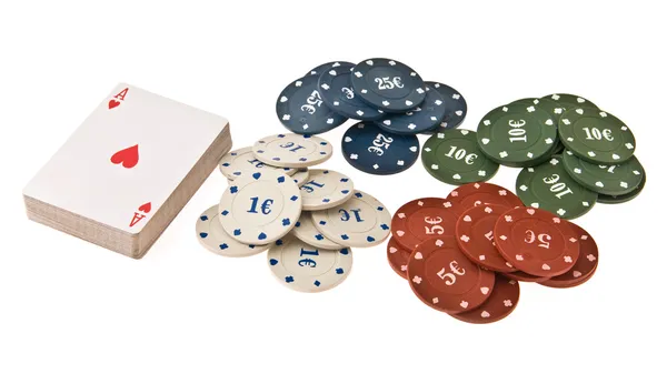 Żetonów pokerowych — Zdjęcie stockowe