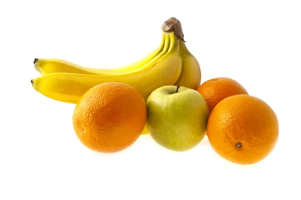 Bananer, appelsiner og æbler - Stock-foto