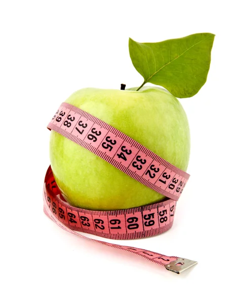 带测量带的梨子 — 图库照片