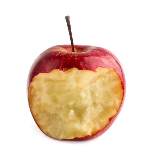 Bitten red apple — Stock Photo, Image