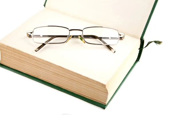 Book and glasses — Stock Photo, Image