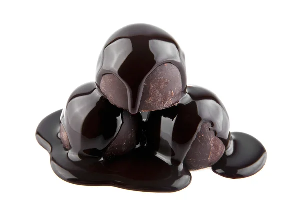 Caramelos en un chocolate —  Fotos de Stock