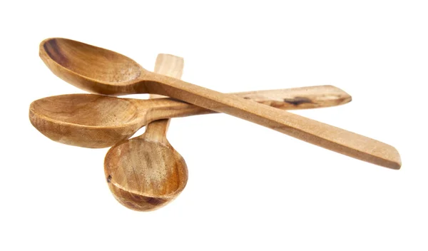 Three wooden spoons — Stock Photo, Image