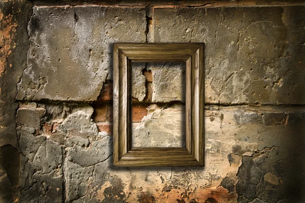 Oude muur met een scope — Stockfoto