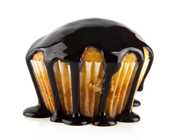 Kuchen in einer Schokolade — Stockfoto