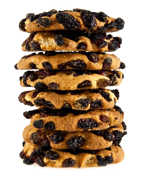 Cookie with a raisin — Stock Photo, Image