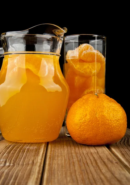 Arance e succo di frutta — Foto Stock