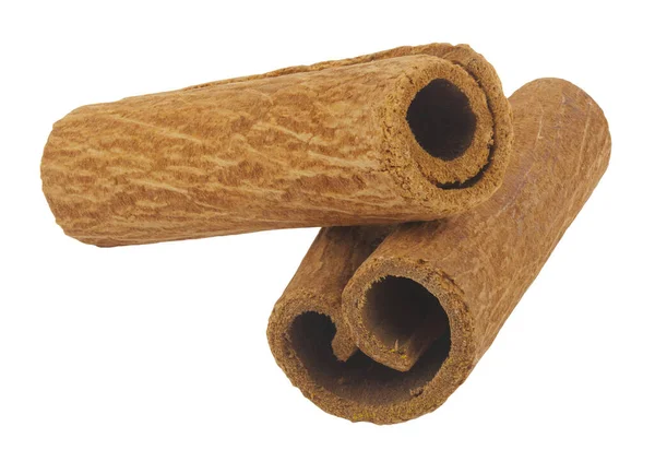 Cinnamon Sticks Isolated White Background Detail Design Design Elements Macro — Stock Photo, Image