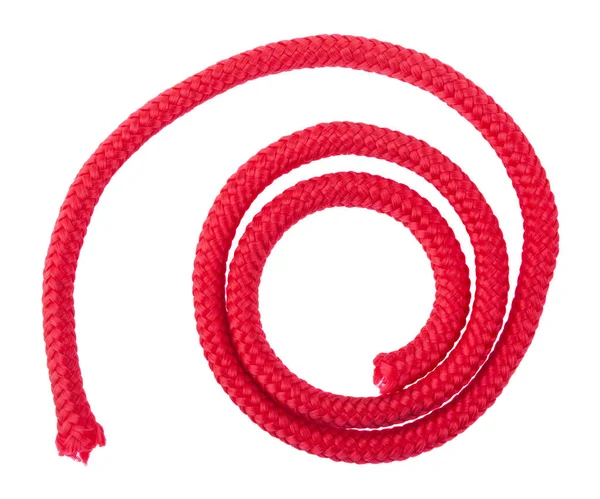 Corda Vermelha Isolada Fundo Branco Detalhe Para Design Elementos Design — Fotografia de Stock