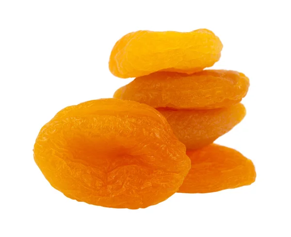 Dried Apricots Isolated White Background Detail Design Design Elements Macro — Stock Photo, Image