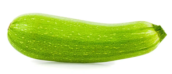 Zucchini Isolerad Vit Bakgrund Detalj För Design Designelement Makro Fullt — Stockfoto