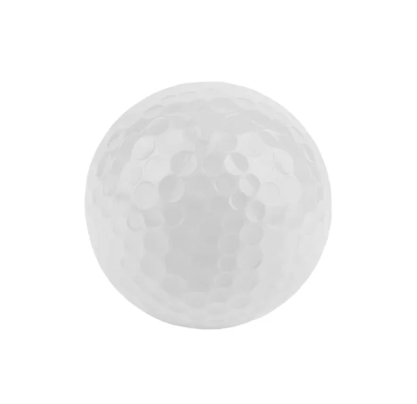 Vit Golfboll Isolerad Vit Bakgrund Lök Isolerad Vit Bakgrund Detalj — Stockfoto