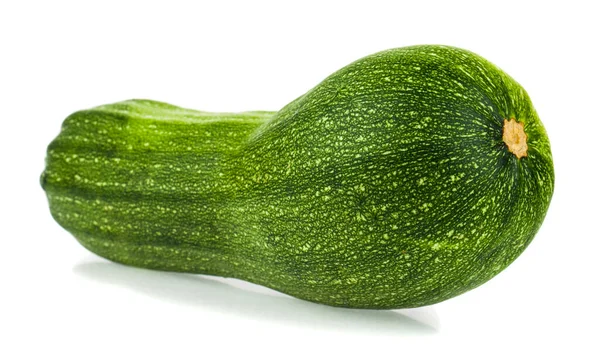 Zucchine Verdi Isolate Fondo Bianco Dettaglio Design Elementi Design Macro — Foto Stock