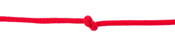 Corda Vermelha Com Isolado Fundo Branco Detalhe Para Design Elementos — Fotografia de Stock