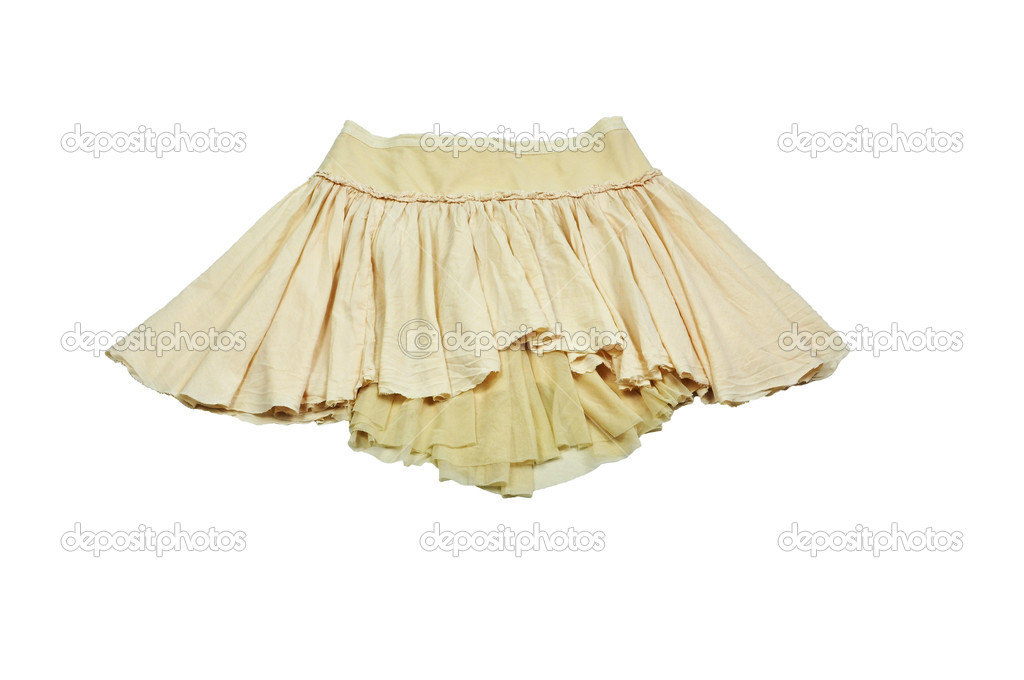 Skirt on white background