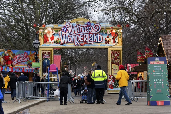 Winter wonderland in hyde park, Londen — Stockfoto