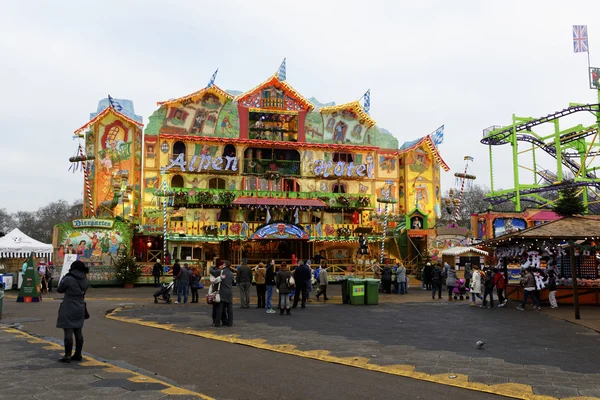 Winter wonderland in hyde park, Londen — Stockfoto