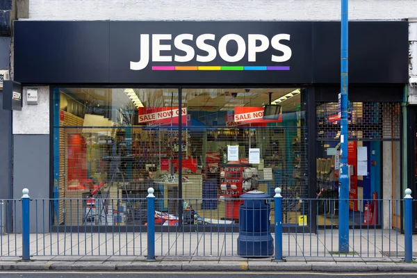Κατάστημα φωτογραφικών μηχανών jessops κλείσει την κεντρική οδό putney στο Λονδίνο — Φωτογραφία Αρχείου
