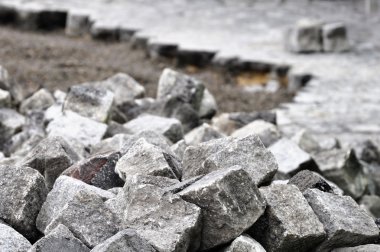 Cobblestones inşaat sitesinde