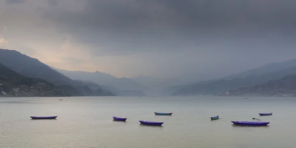 Lago di Phewa, Pokhara, Nepal — Foto Stock