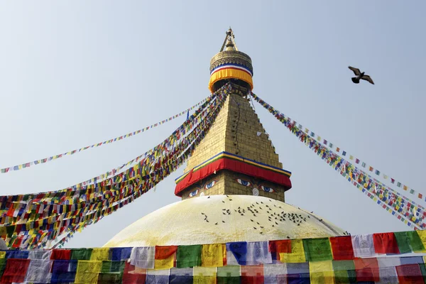 Bodhnath Stupa em Katmandu, Nepal — Fotografia de Stock